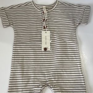 Quincy Mae stripe short sleeve Romper NEW! Several sizes